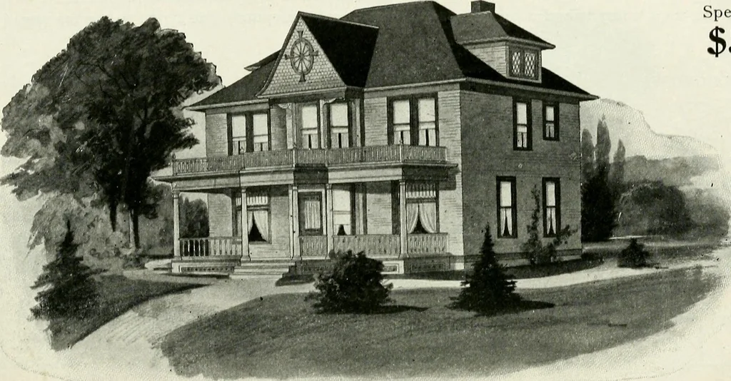 An illustration from A practical treatise on the steel square and its application to everyday use : being an exhaustive collection of steel square problems and solutions, "old and new", with many original and useful additions, forming a complete encyclopedia of steel square knowledge, together with a brief history of the square, and description of tables, keys and other aids and attachments, 1903, leaf 261