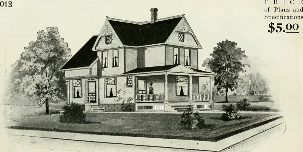 An illustration from A practical treatise on the steel square and its application to everyday use : being an exhaustive collection of steel square problems and solutions, "old and new", with many original and useful additions, forming a complete encyclopedia of steel square knowledge, together with a brief history of the square, and description of tables, keys and other aids and attachments, 1903, leaf 265