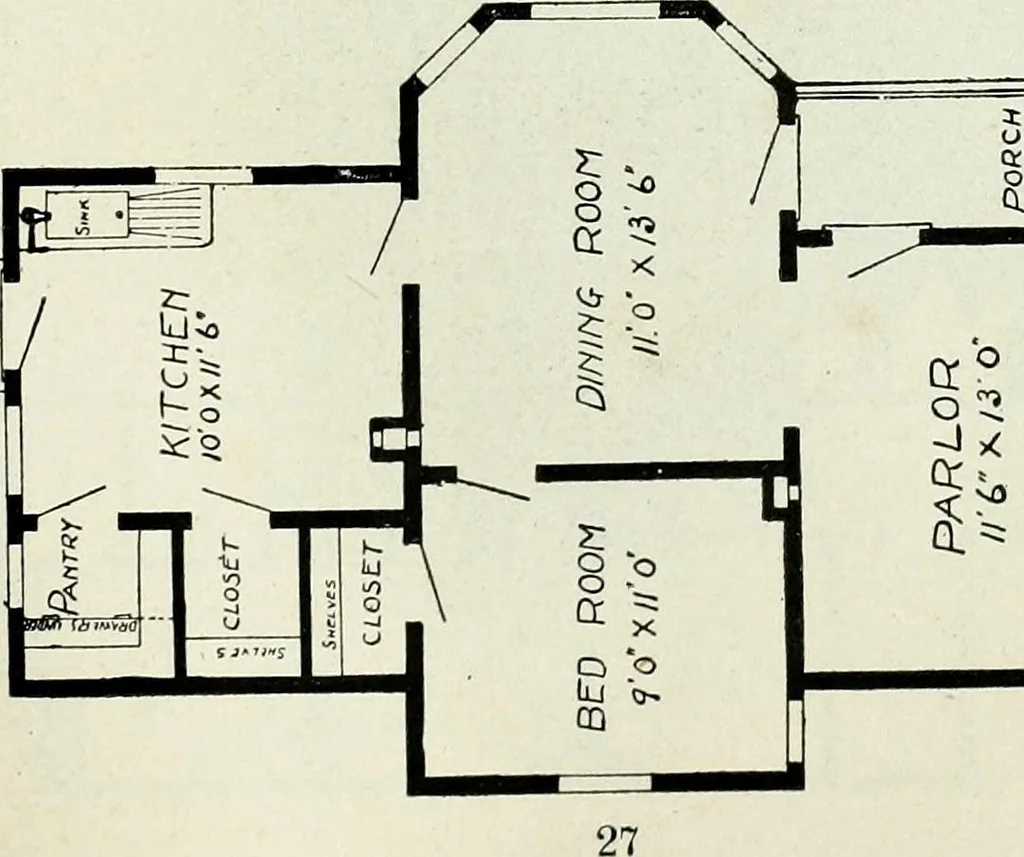 An illustration from A practical treatise on the steel square and its application to everyday use : being an exhaustive collection of steel square problems and solutions, "old and new", with many original and useful additions, forming a complete encyclopedia of steel square knowledge, together with a brief history of the square, and description of tables, keys and other aids and attachments, 1903, leaf 272