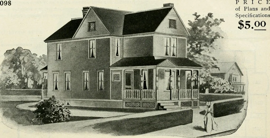An illustration from A practical treatise on the steel square and its application to everyday use : being an exhaustive collection of steel square problems and solutions, "old and new", with many original and useful additions, forming a complete encyclopedia of steel square knowledge, together with a brief history of the square, and description of tables, keys and other aids and attachments, 1903, leaf 281