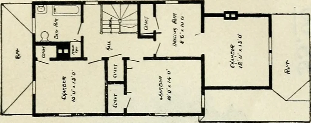 An illustration from A practical treatise on the steel square and its application to everyday use : being an exhaustive collection of steel square problems and solutions, "old and new", with many original and useful additions, forming a complete encyclopedia of steel square knowledge, together with a brief history of the square, and description of tables, keys and other aids and attachments, 1903, leaf 282