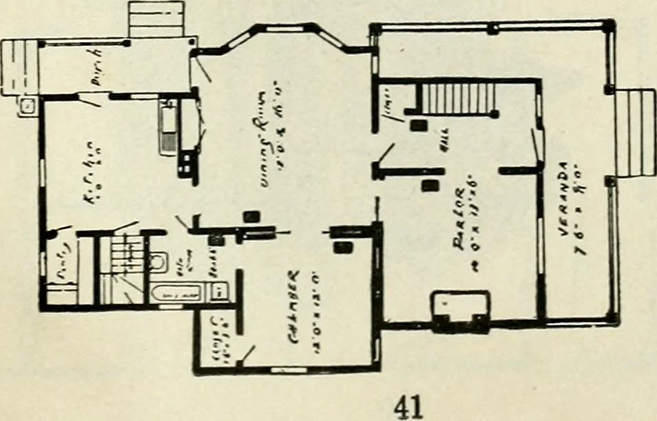 An illustration from A practical treatise on the steel square and its application to everyday use : being an exhaustive collection of steel square problems and solutions, "old and new", with many original and useful additions, forming a complete encyclopedia of steel square knowledge, together with a brief history of the square, and description of tables, keys and other aids and attachments, 1903, leaf 286