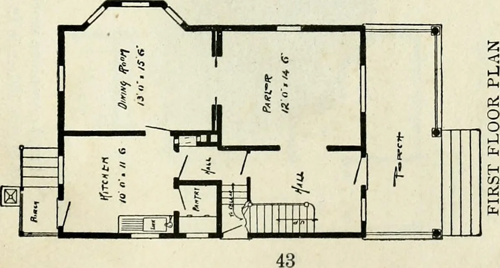 An illustration from A practical treatise on the steel square and its application to everyday use : being an exhaustive collection of steel square problems and solutions, "old and new", with many original and useful additions, forming a complete encyclopedia of steel square knowledge, together with a brief history of the square, and description of tables, keys and other aids and attachments, 1903, leaf 288