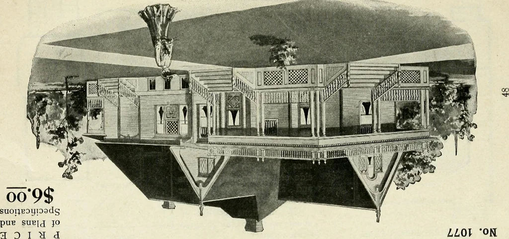 An illustration from A practical treatise on the steel square and its application to everyday use : being an exhaustive collection of steel square problems and solutions, "old and new", with many original and useful additions, forming a complete encyclopedia of steel square knowledge, together with a brief history of the square, and description of tables, keys and other aids and attachments, 1903, leaf 293
