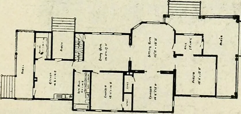 An illustration from A practical treatise on the steel square and its application to everyday use : being an exhaustive collection of steel square problems and solutions, "old and new", with many original and useful additions, forming a complete encyclopedia of steel square knowledge, together with a brief history of the square, and description of tables, keys and other aids and attachments, 1903, leaf 294