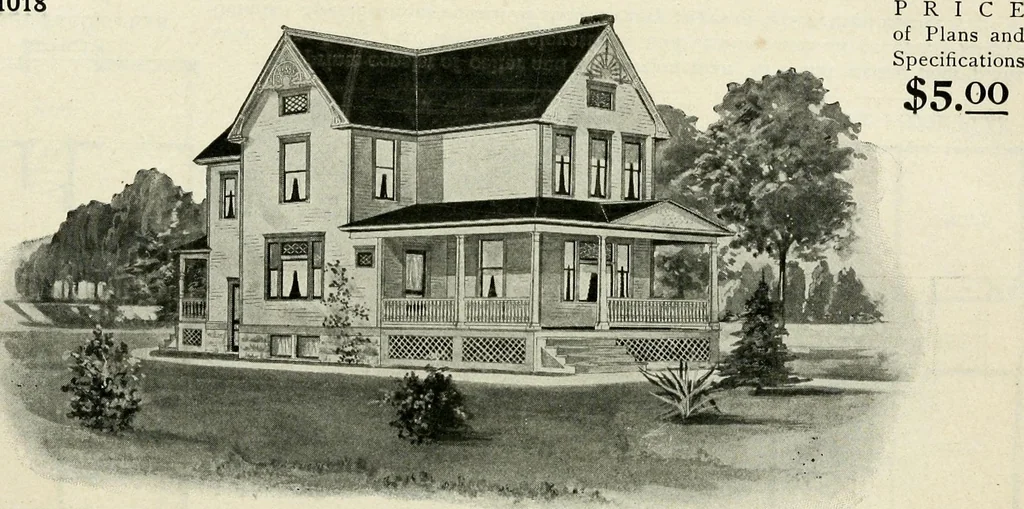 An illustration from A practical treatise on the steel square and its application to everyday use : being an exhaustive collection of steel square problems and solutions, "old and new", with many original and useful additions, forming a complete encyclopedia of steel square knowledge, together with a brief history of the square, and description of tables, keys and other aids and attachments, 1903, leaf 297