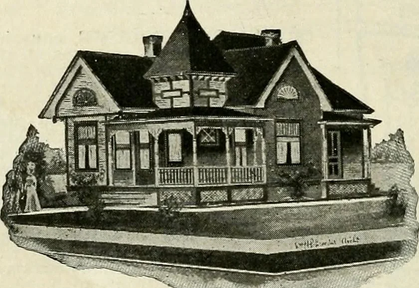 An illustration from A practical treatise on the steel square and its application to everyday use : being an exhaustive collection of steel square problems and solutions, "old and new", with many original and useful additions, forming a complete encyclopedia of steel square knowledge, together with a brief history of the square, and description of tables, keys and other aids and attachments, 1903, leaf 303