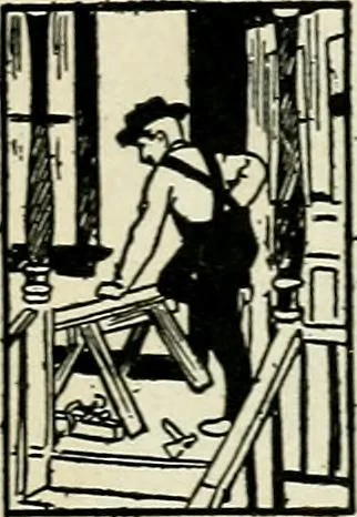 An illustration from A practical treatise on the steel square and its application to everyday use : being an exhaustive collection of steel square problems and solutions, "old and new", with many original and useful additions, forming a complete encyclopedia of steel square knowledge, together with a brief history of the square, and description of tables, keys and other aids and attachments, 1903, leaf 304
