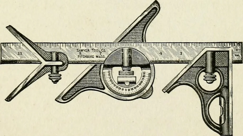 An illustration from A practical treatise on the steel square and its application to everyday use : being an exhaustive collection of steel square problems and solutions, "old and new", with many original and useful additions, forming a complete encyclopedia of steel square knowledge, together with a brief history of the square, and description of tables, keys and other aids and attachments, 1903, leaf 48