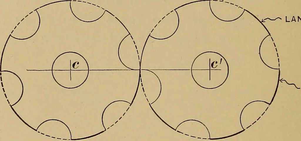 An illustration from Practical treatise on gearing, 1892, leaf 21