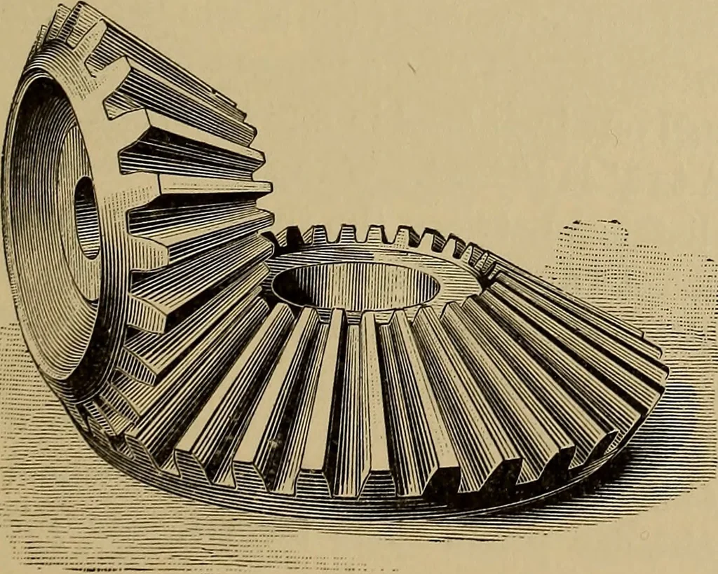 An illustration from Practical treatise on gearing, 1892, leaf 62