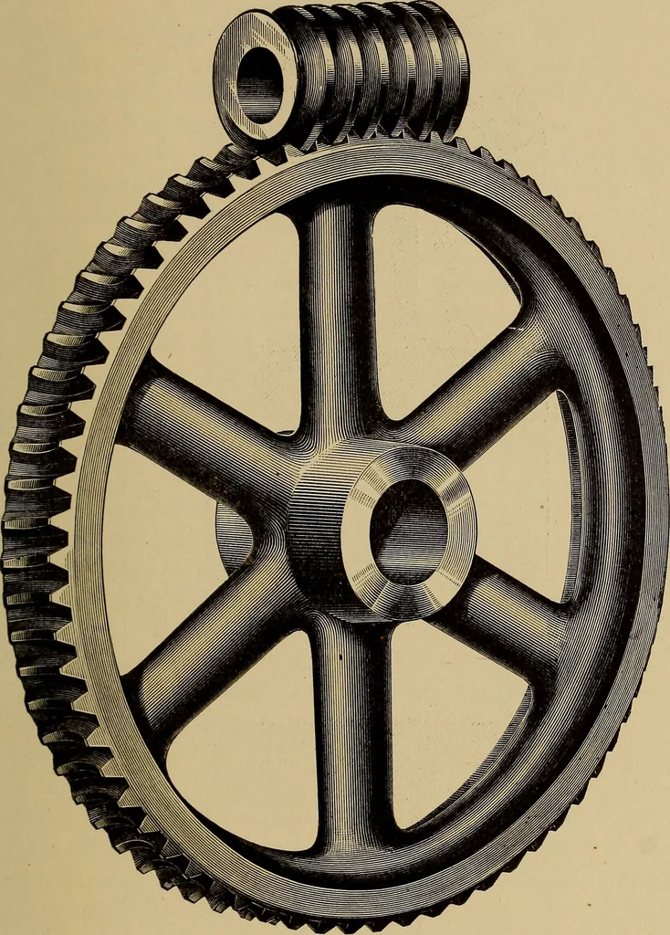 An illustration from Practical treatise on gearing, 1892, leaf 64