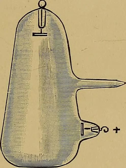 An illustration from Practical X ray work, 1901, leaf 36