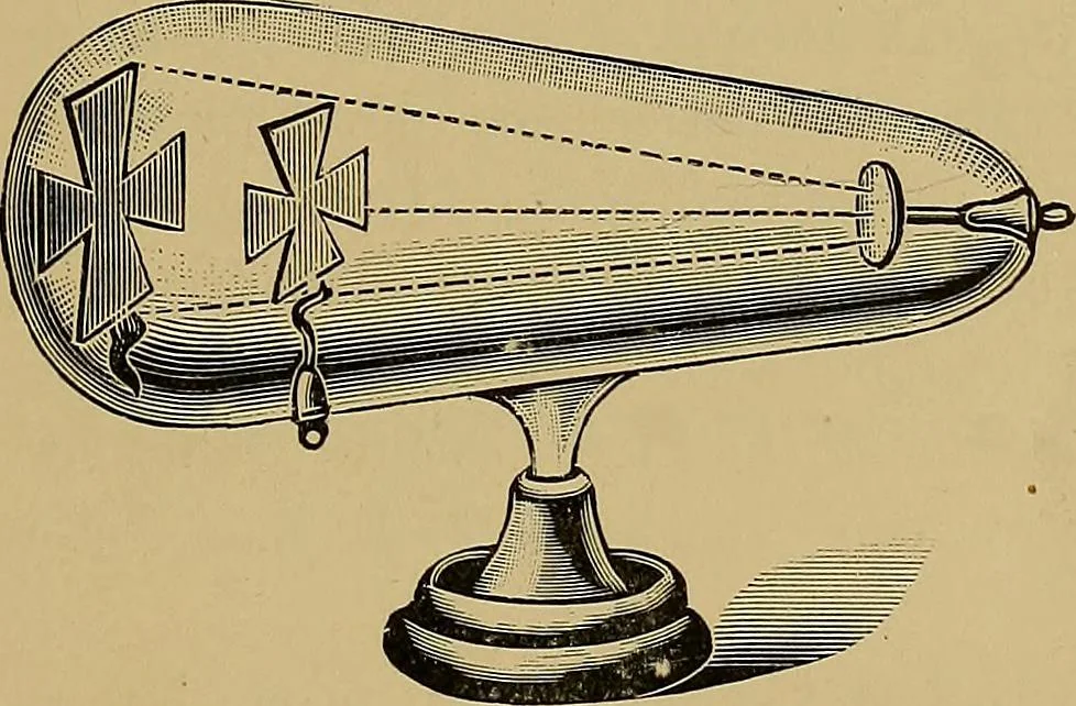 An illustration from Practical X ray work, 1901, leaf 38