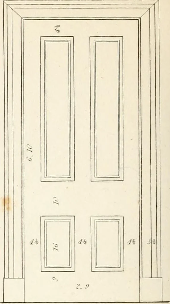An illustration from Practice of architecture : containing the five orders of architecture and an additional column and entablature, with all their elements and details explained and illustrated, for the use of carpenters and practical men., 1835, leaf 175