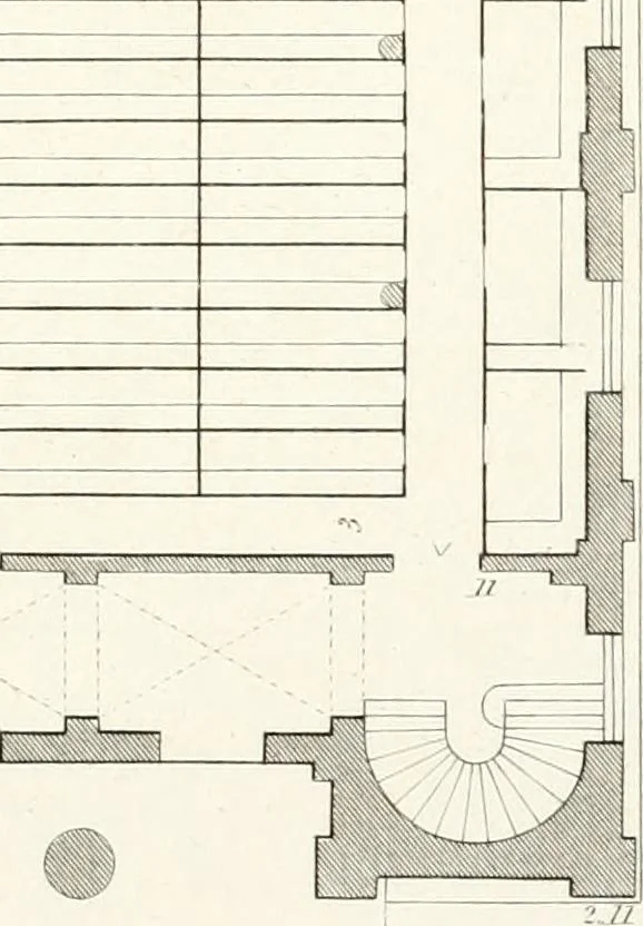 An illustration from Practice of architecture : containing the five orders of architecture and an additional column and entablature, with all their elements and details explained and illustrated, for the use of carpenters and practical men., 1835, leaf 212