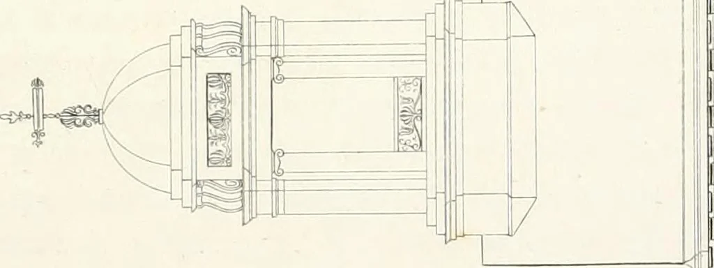 An illustration from Practice of architecture : containing the five orders of architecture and an additional column and entablature, with all their elements and details explained and illustrated, for the use of carpenters and practical men., 1835, leaf 220