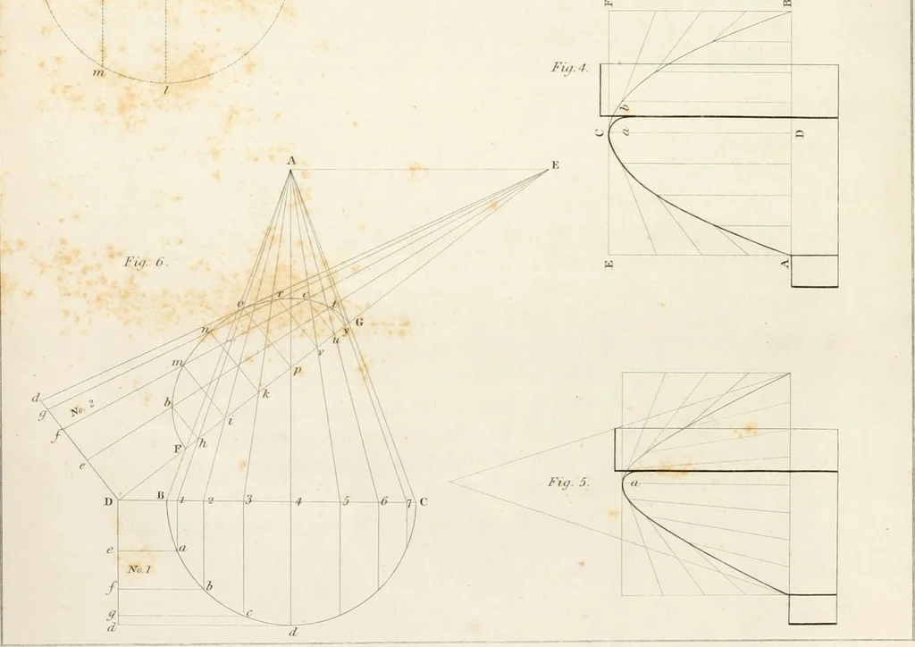 An illustration from Practice of architecture : containing the five orders of architecture and an additional column and entablature, with all their elements and details explained and illustrated, for the use of carpenters and practical men., 1835, leaf 23