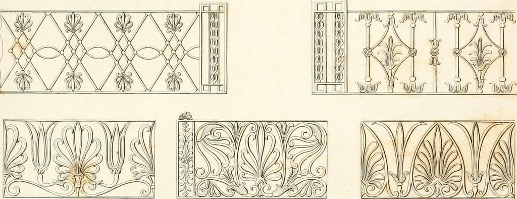 An illustration from Practice of architecture : containing the five orders of architecture and an additional column and entablature, with all their elements and details explained and illustrated, for the use of carpenters and practical men., 1835, leaf 246