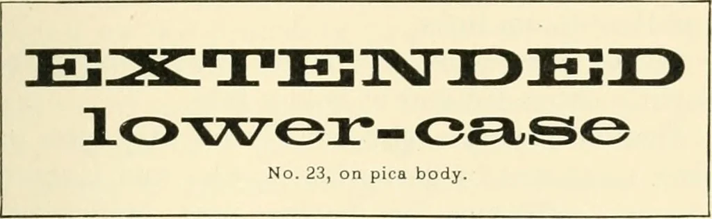 An illustration from The practice of typography; a treatise on the processes of type-making, the point system, the names, sizes, styles and prices of plain printing types, 1899, leaf 336
