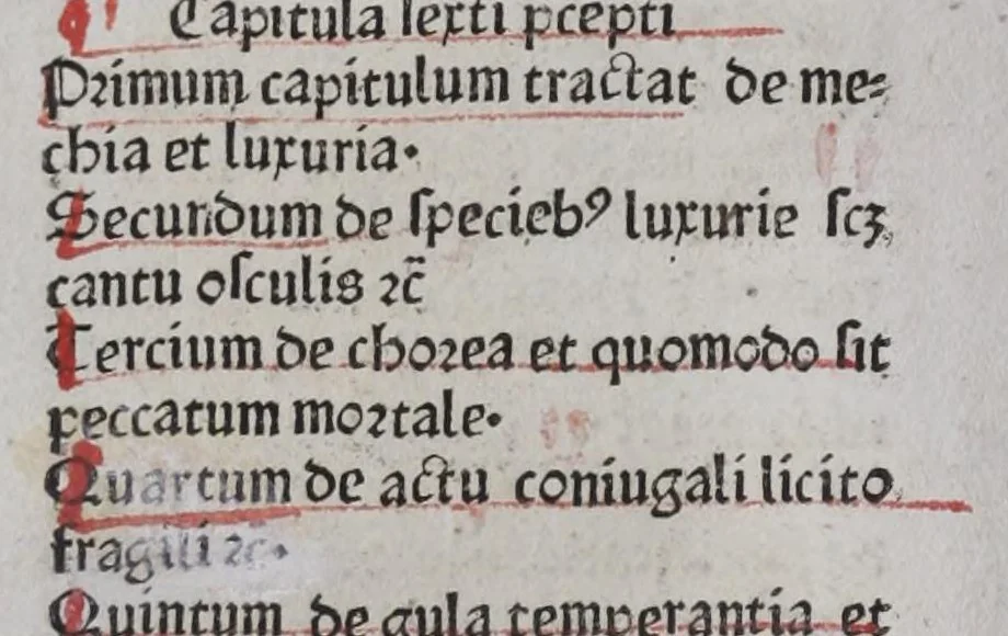 An illustration from [Praeceptorium divinae legis, sive, Expositio decalogi], leaf 50