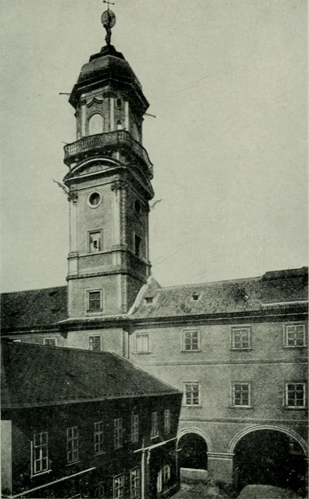 An illustration from Praha barokní, 1915, leaf 60