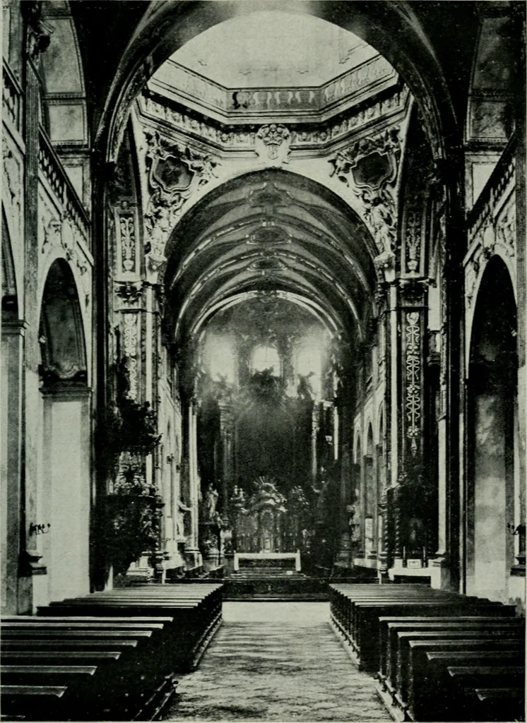 An illustration from Praha barokní, 1915, leaf 62