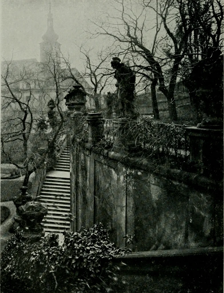 An illustration from Praha barokní, 1915, leaf 67
