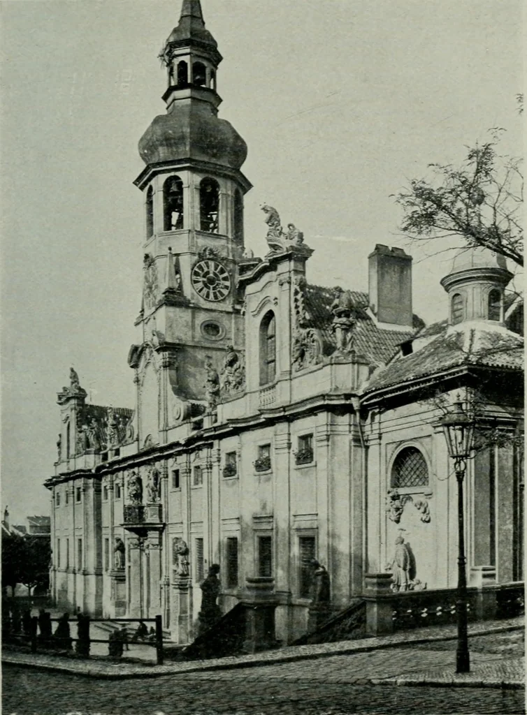 An illustration from Praha barokní, 1915, leaf 70
