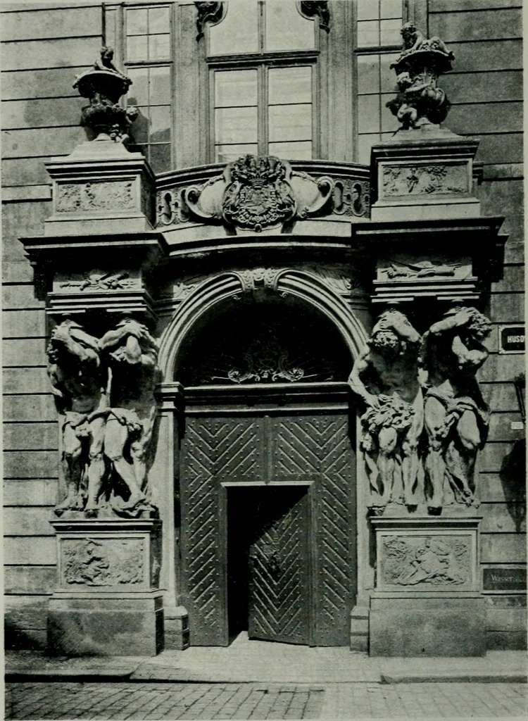 An illustration from Praha barokní, 1915, leaf 71