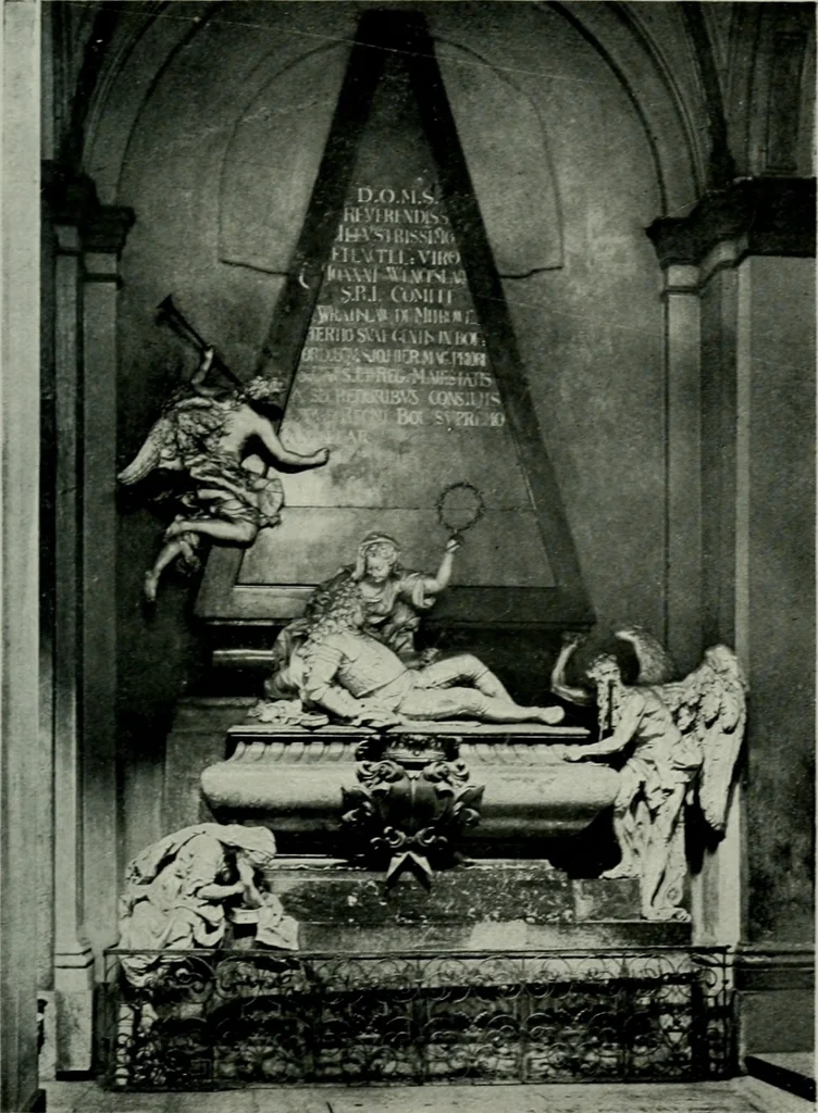 An illustration from Praha barokní, 1915, leaf 72