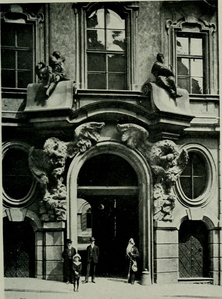 An illustration from Praha barokní, 1915, leaf 76