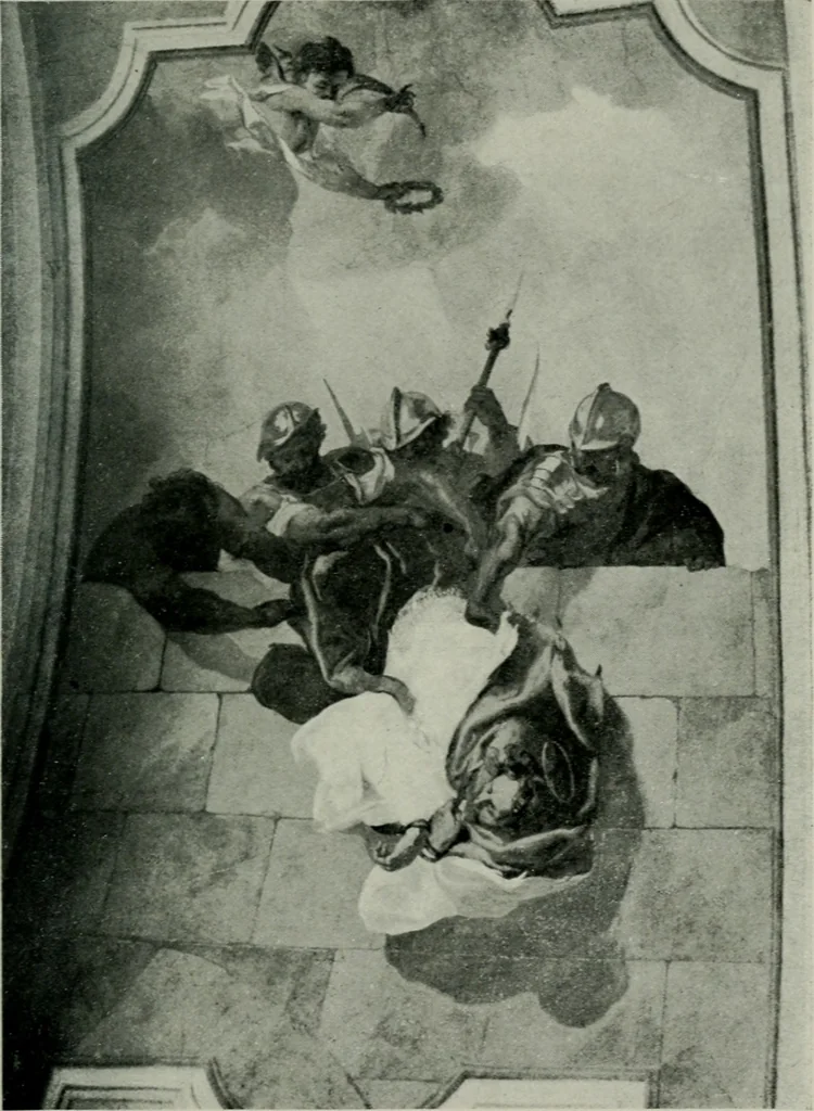 An illustration from Praha barokní, 1915, leaf 78