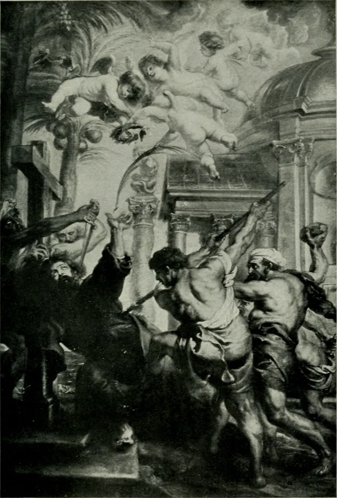 An illustration from Praha barokní, 1915, leaf 82