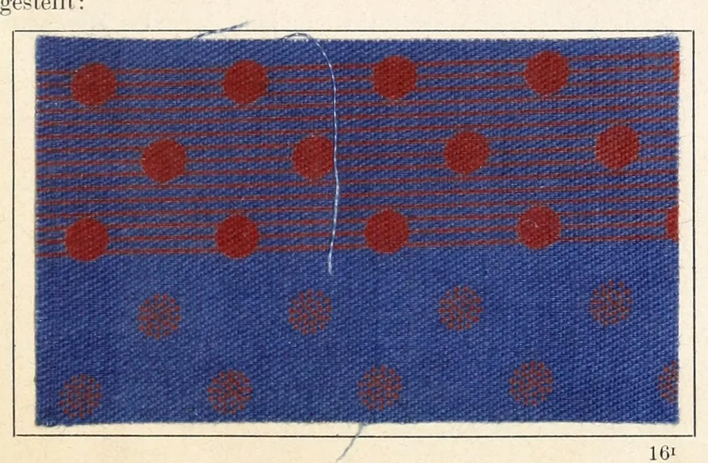 An illustration from Praktisches Handbuch des Zeugdrucks, 1885, leaf 241