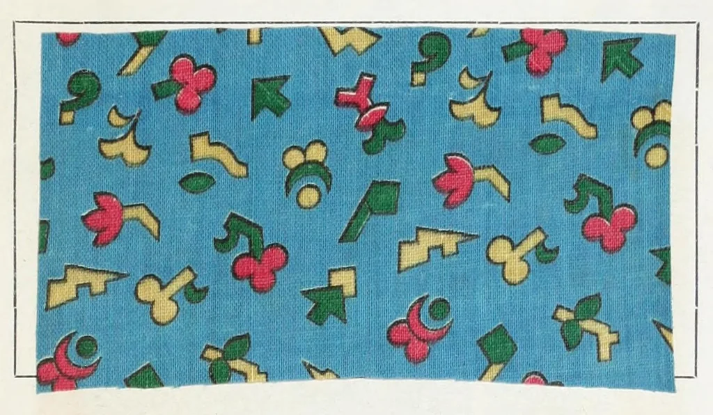 An illustration from Praktisches Handbuch des Zeugdrucks, 1885, leaf 595