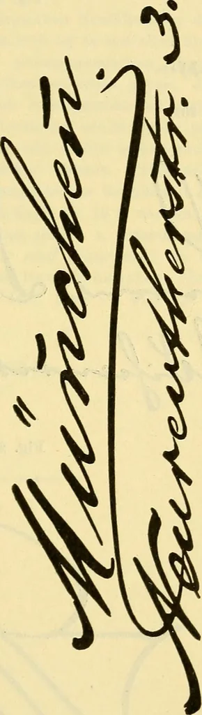 An illustration from Praktisches Lehrbuch der Graphologie : (Handschriften-Deutungs-Kunde), 1897, leaf 346