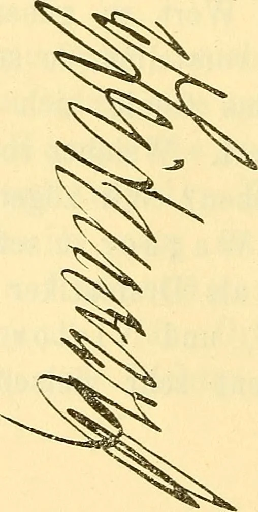 An illustration from Praktisches Lehrbuch der Graphologie : (Handschriften-Deutungs-Kunde), 1897, leaf 91