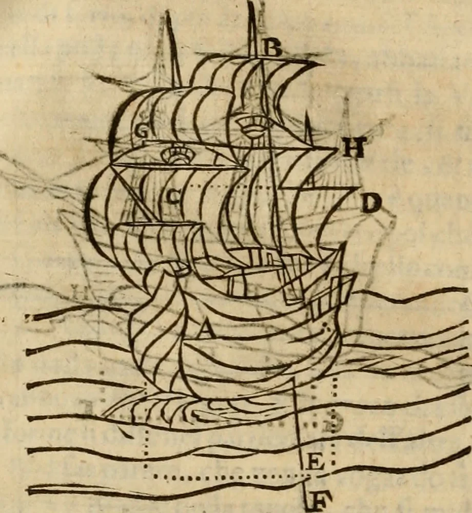 An illustration from Pratica di fabricar scene e machine ne' teatri, 1638, leaf 135
