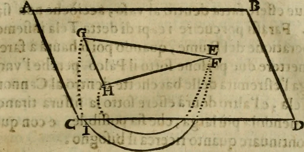An illustration from Pratica di fabricar scene e machine ne' teatri, 1638, leaf 138