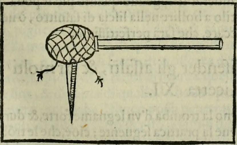 An illustration from Pratica manvale di arteglieria : nella quale si tratta della inuentione di essa, dell'ordine di condurla, & piantarla sotto à qualunque fortezza, fabricar mine da far volar in alto le fortezze, spianar le montagne, diuertir l'acque offensiue i regni & prouincie, tirar co i pezzi in molti & diuersi modi, far fuochi artificiali : con altri bellissimi secreti all'essercitio dell'arteglieria appartenenti, 1586, leaf 186