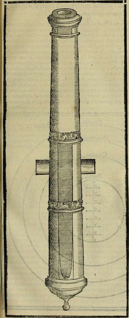An illustration from Pratica manvale di arteglieria : nella quale si tratta della inuentione di essa, dell'ordine di condurla, & piantarla sotto à qualunque fortezza, fabricar mine da far volar in alto le fortezze, spianar le montagne, diuertir l'acque offensiue i regni & prouincie, tirar co i pezzi in molti & diuersi modi, far fuochi artificiali : con altri bellissimi secreti all'essercitio dell'arteglieria appartenenti, 1586, leaf 94