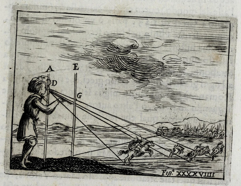 An illustration from Pratica uniuersale, facilissima et breue di misurare con la uista, parte prima[-II] ..., 1630, leaf 183