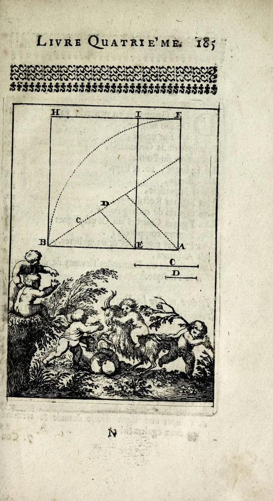 An illustration from Pratique de la geometrie, sur le papier et sur le terrain : ou par une methode nouvelle & singuliere l'on peut avec facilité & en peu de temps se perfectionner en cette science, 1691, leaf 197