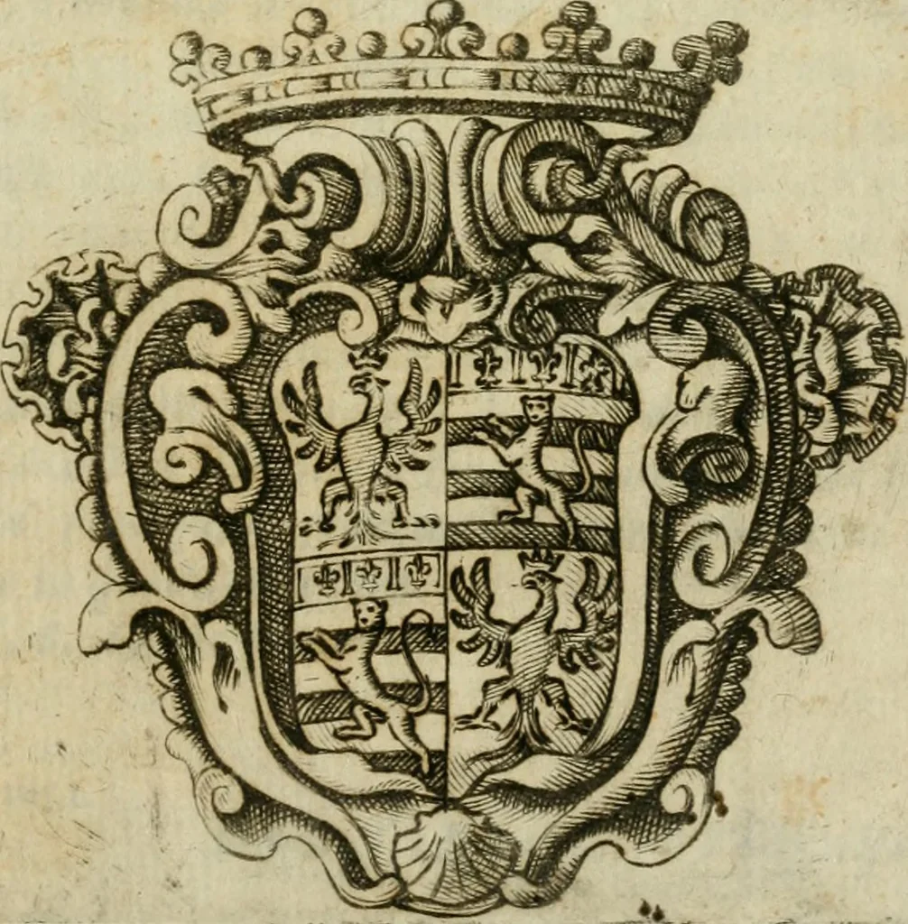 An illustration from Prattica del parallelogrammo da disegnare, 1653, leaf 4
