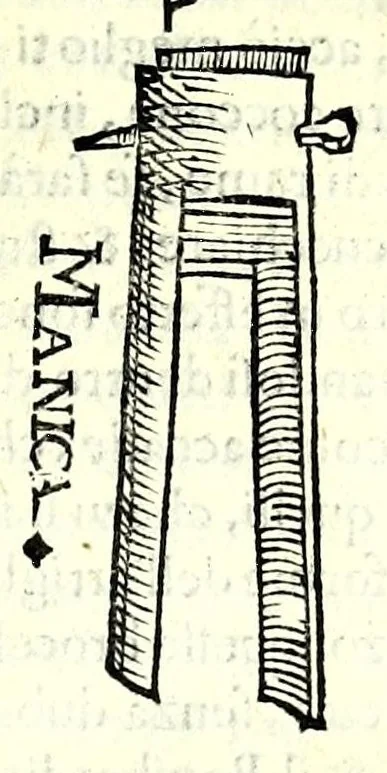 An illustration from Prattica manuale dell'artiglieria : doue si tratta dell'eccellenza, & origine dell'arte militare, e delle machine vsate da gli antichi : dell'inuentione della poluere, & artiglieria : del modo di condurla per acqua, e per terra, e piantarla in qual si voglia impresa : di fabricar le mine per mandar' in aria fortezze, e montagne : di fuochi artificiali : e di varij secreti, & importantissimi auuertimenti all'vso della guerra vtilissimi, e necessarij : e nel fine d'vn molto copioso, & importante essamine de'bombardieri ..., 1606, leaf 101