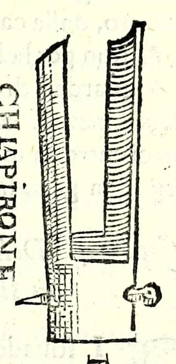An illustration from Prattica manuale dell'artiglieria : doue si tratta dell'eccellenza, & origine dell'arte militare, e delle machine vsate da gli antichi : dell'inuentione della poluere, & artiglieria : del modo di condurla per acqua, e per terra, e piantarla in qual si voglia impresa : di fabricar le mine per mandar' in aria fortezze, e montagne : di fuochi artificiali : e di varij secreti, & importantissimi auuertimenti all'vso della guerra vtilissimi, e necessarij : e nel fine d'vn molto copioso, & importante essamine de'bombardieri ..., 1606, leaf 101