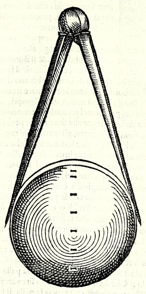 An illustration from Prattica manuale dell'artiglieria : doue si tratta dell'eccellenza, & origine dell'arte militare, e delle machine vsate da gli antichi : dell'inuentione della poluere, & artiglieria : del modo di condurla per acqua, e per terra, e piantarla in qual si voglia impresa : di fabricar le mine per mandar' in aria fortezze, e montagne : di fuochi artificiali : e di varij secreti, & importantissimi auuertimenti all'vso della guerra vtilissimi, e necessarij : e nel fine d'vn molto copioso, & importante essamine de'bombardieri ..., 1606, leaf 181
