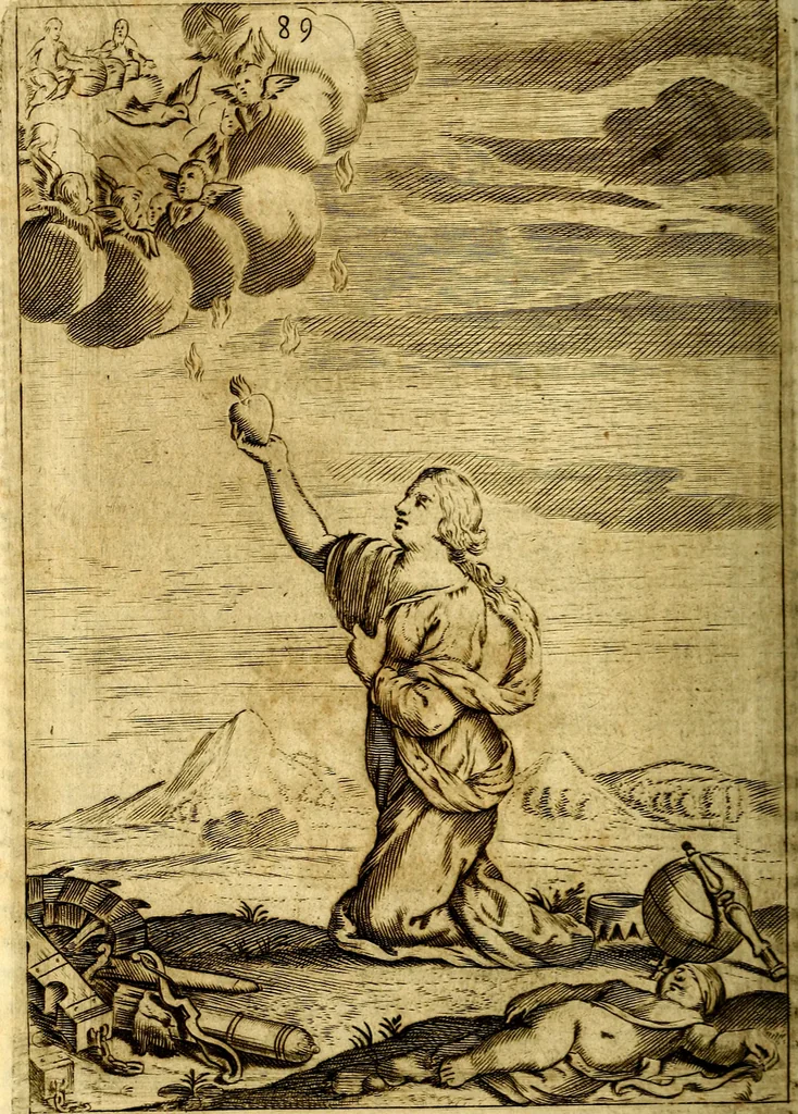 An illustration from Praxis exercitiorum spiritualium P.N. S. Ignatii., 1695, leaf 111