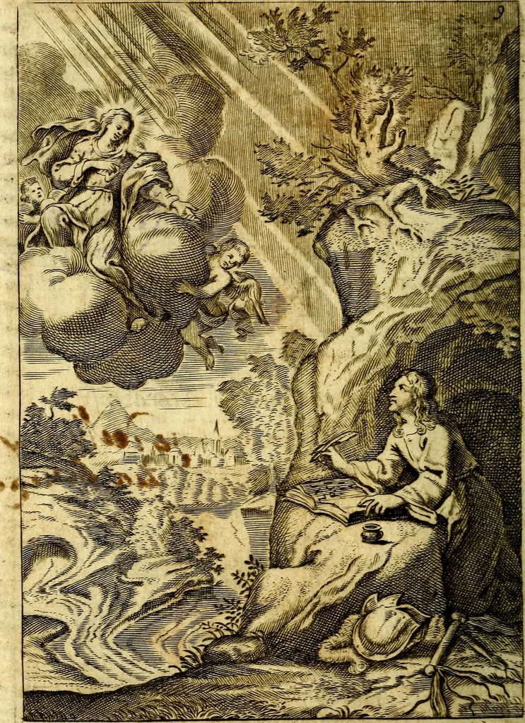 An illustration from Praxis exercitiorum spiritualium P.N. S. Ignatii., 1695, leaf 3